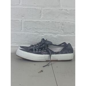 Superga Women's Athletic Cotu Classic Sneakers Shoes Camou Gray Size US 6.5